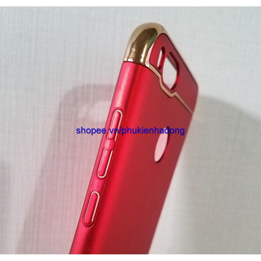 Ốp lưng 3 mảnh Xiaomi Mi A1 - Xiaomi Mi 5X viền vàng (Đỏ)