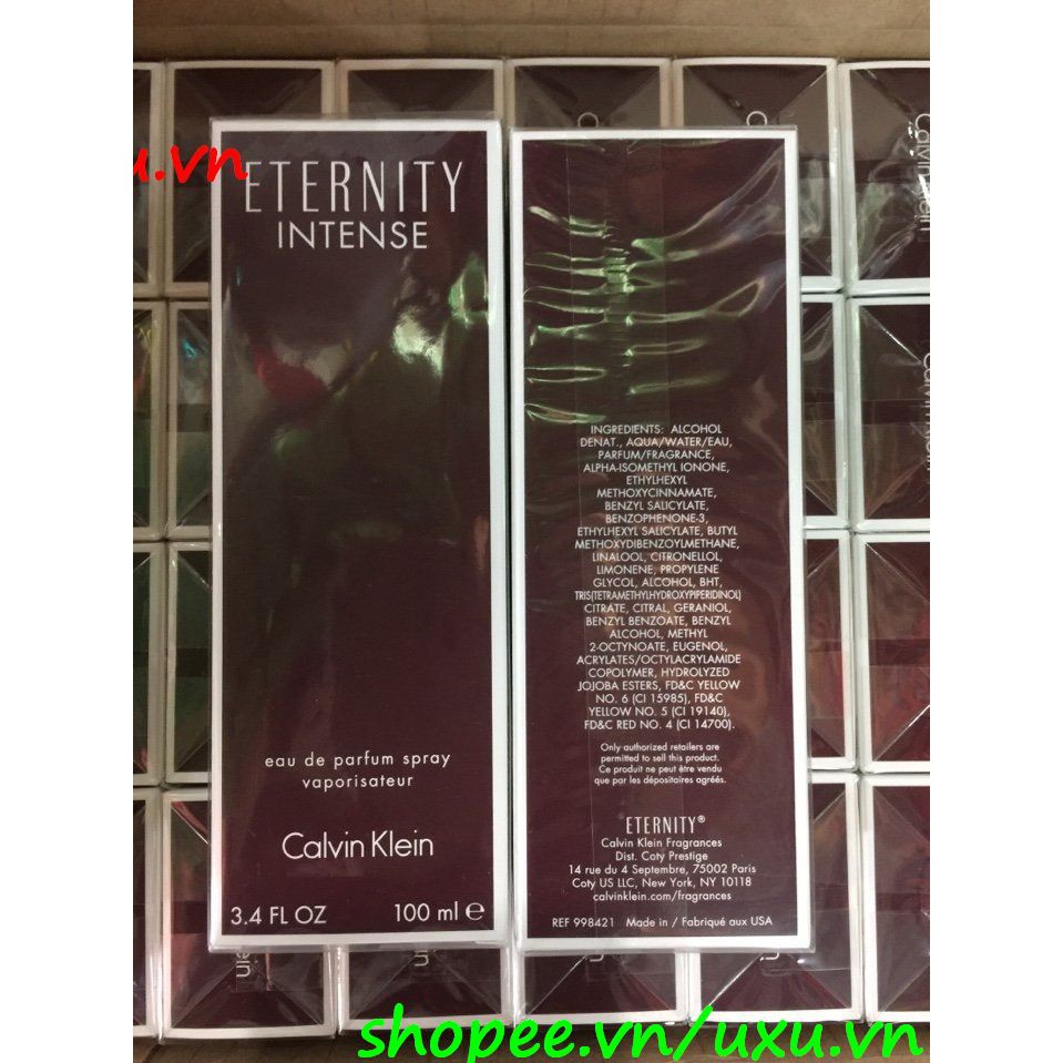 Nước Hoa Nữ 100Ml Calvin Klein Eternity Intense, Với uxu.vn Tất Cả Là Chính Hãng.