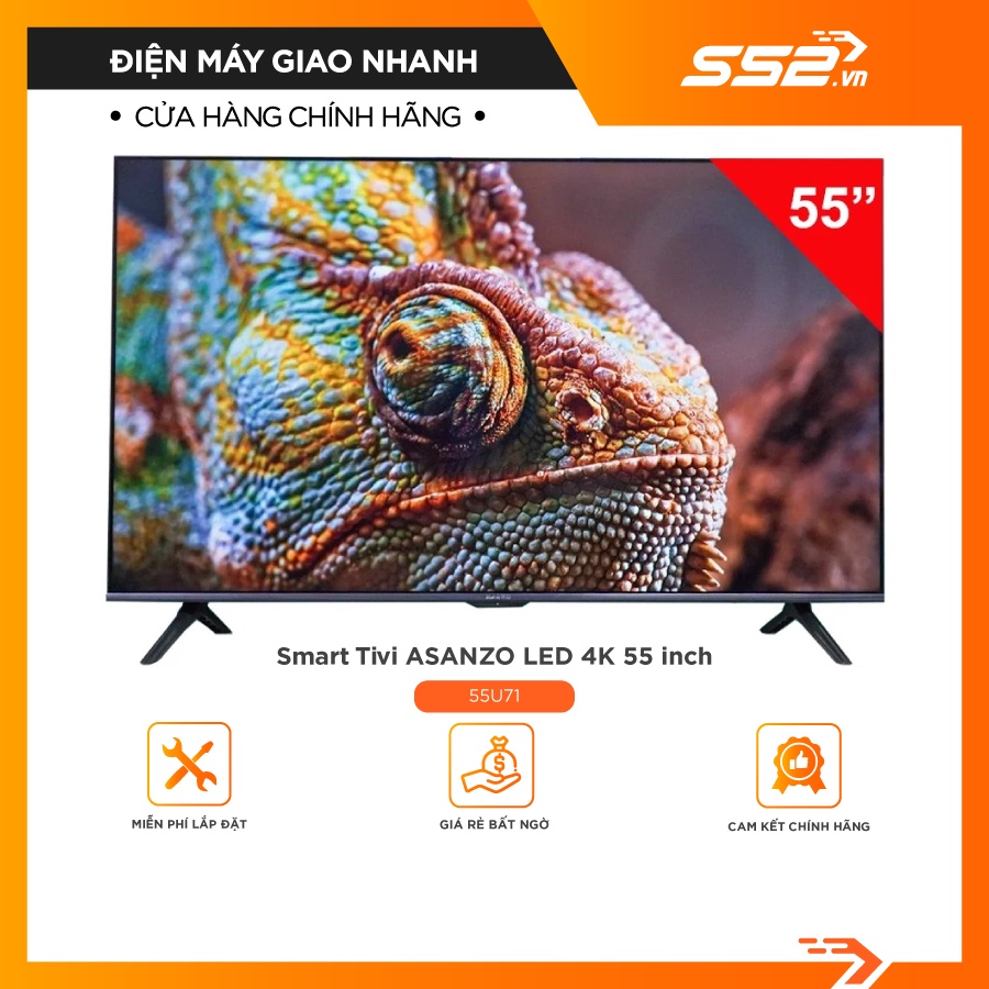 Smart tivi Asanzo LED 4K 55 inch 55U71