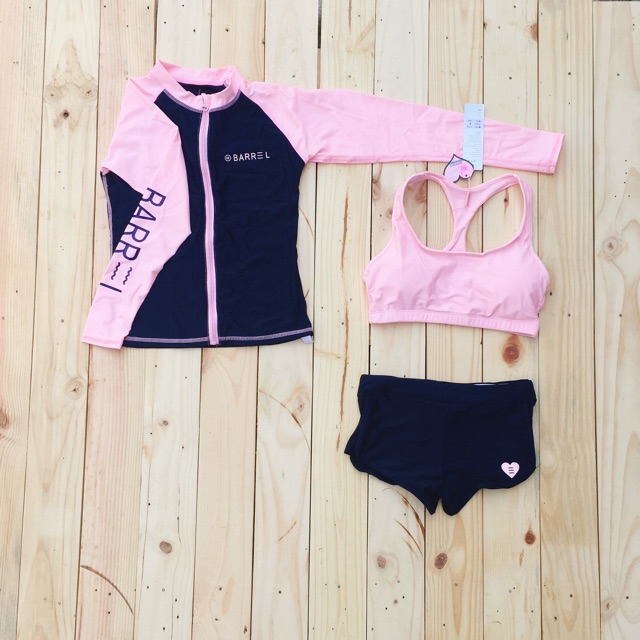 🚀 | Ảnh Thật | Bộ bikini , bộ đồ bơi nữ 2 mảnh, 3 mảnh màu hồng phối xanh BARREL . 2020 Sale 1 Xinh new ' :
