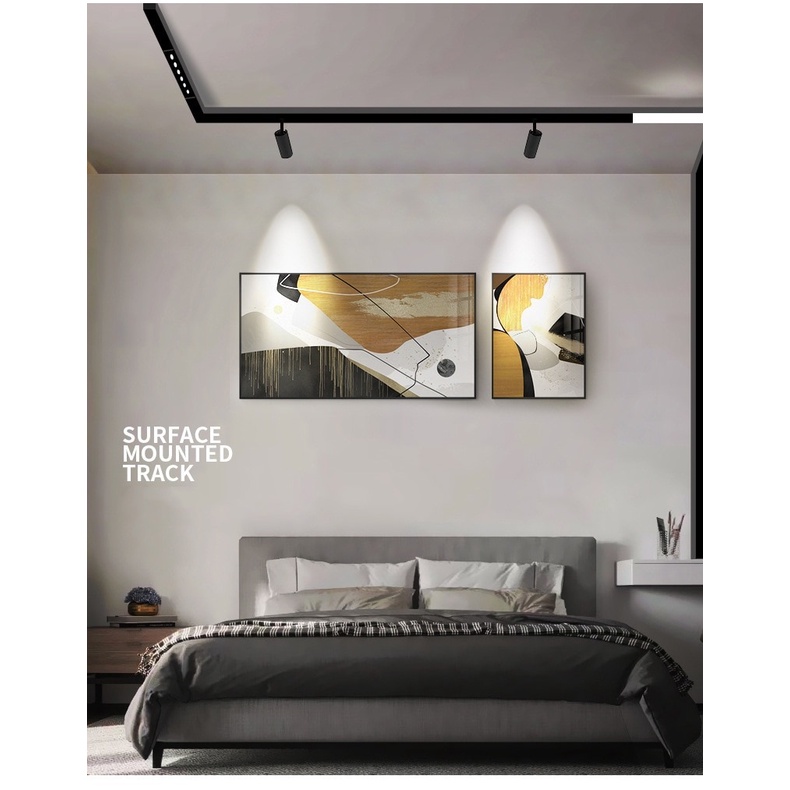 Thanh Ray Nam Châm gắn nổi hoặc thả treo - Magnetic Track - Chuyên dùng cho đèn Led nam châm