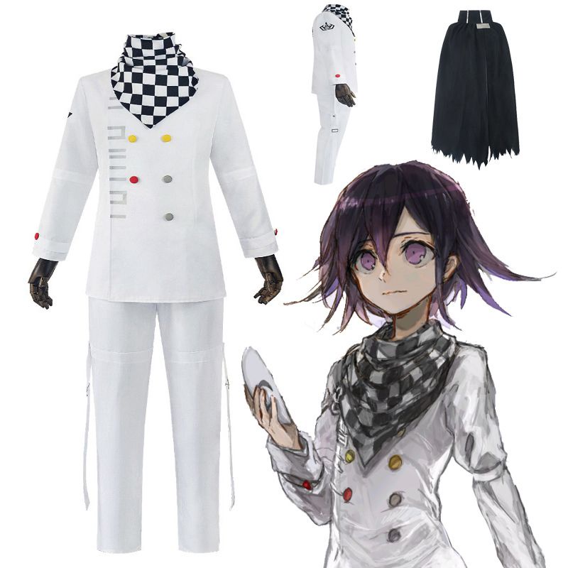 Set trang phục đầy đủ/ Áo choàng/ Tóc giả hóa trang nhân vật Danganronpa V3 Ouma Kokichi làm quà halloween cho bé trai