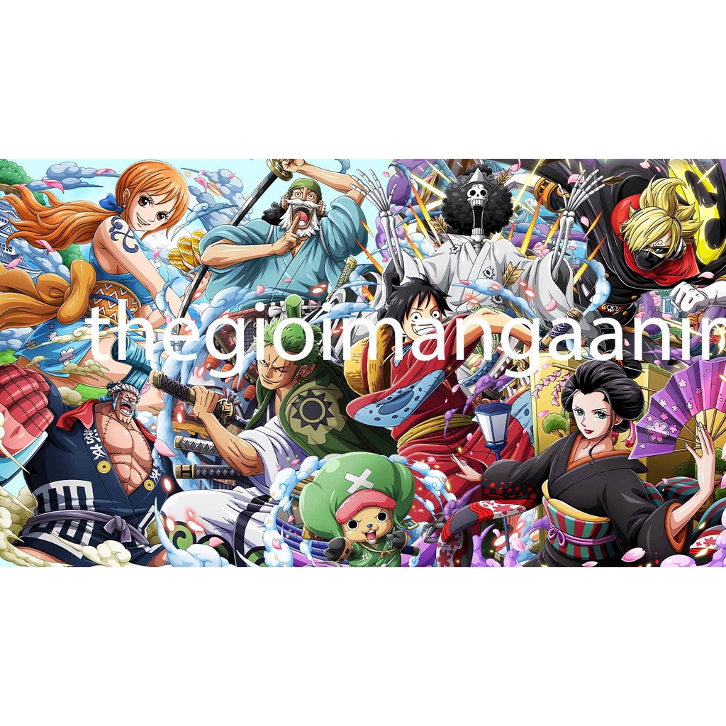 (V02) Tấm Poster anime cao cấp giấy 260gsm One Piece Đảo Hải Tặc Luffy chibi ảnh đẹp nhiều mẫu