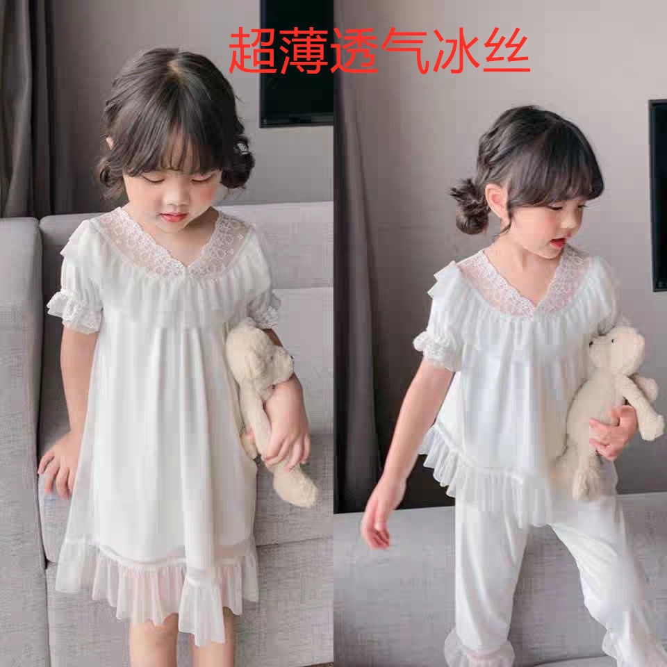 Hàng Mới Về Đầm Ngủ 22 Món Bằng Lụa Lạnh Phong Cách Mới Cho Bé Gái 12 Tuổi