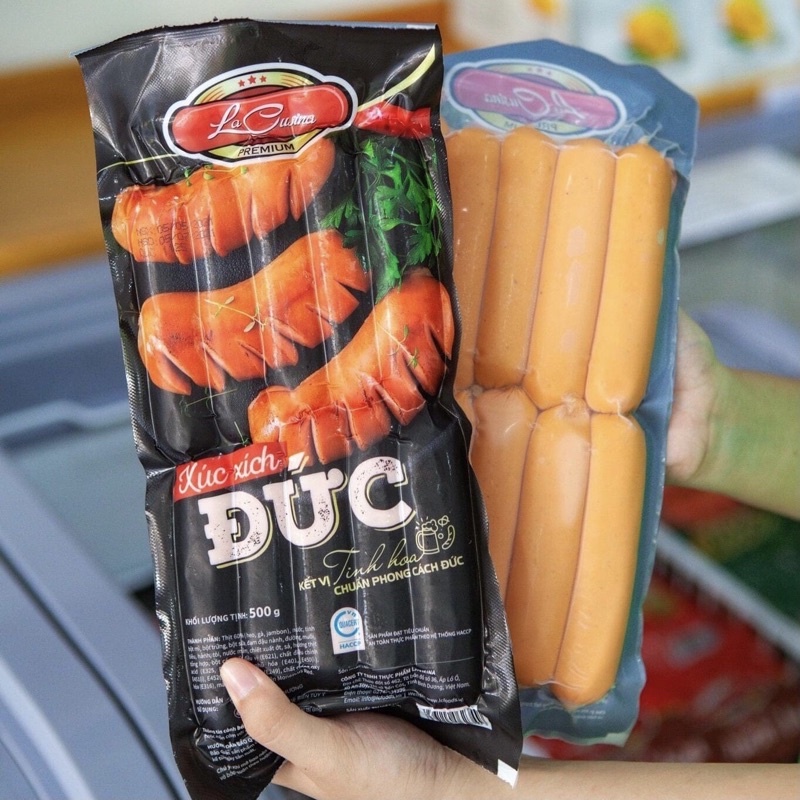 Xúc xích Đức Lacusina loại cao cấp (bao bì mới) - [500g 10 cây] - SHIP NHANH HCMo | BigBuy360 - bigbuy360.vn