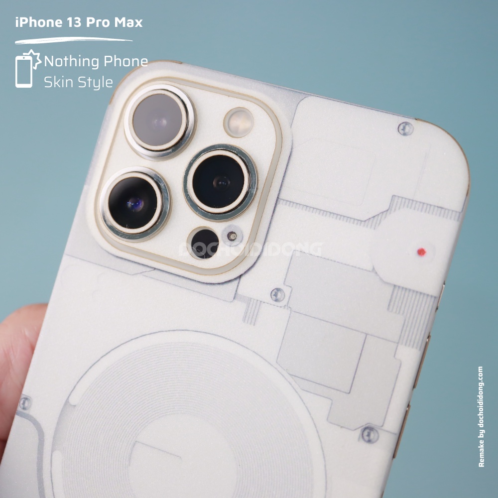 Miếng dán skin Nothing Phone 1 cho iPhone 13 Pro Max 11 12 7 8 se 2020 XR 5 Plus mini 6s