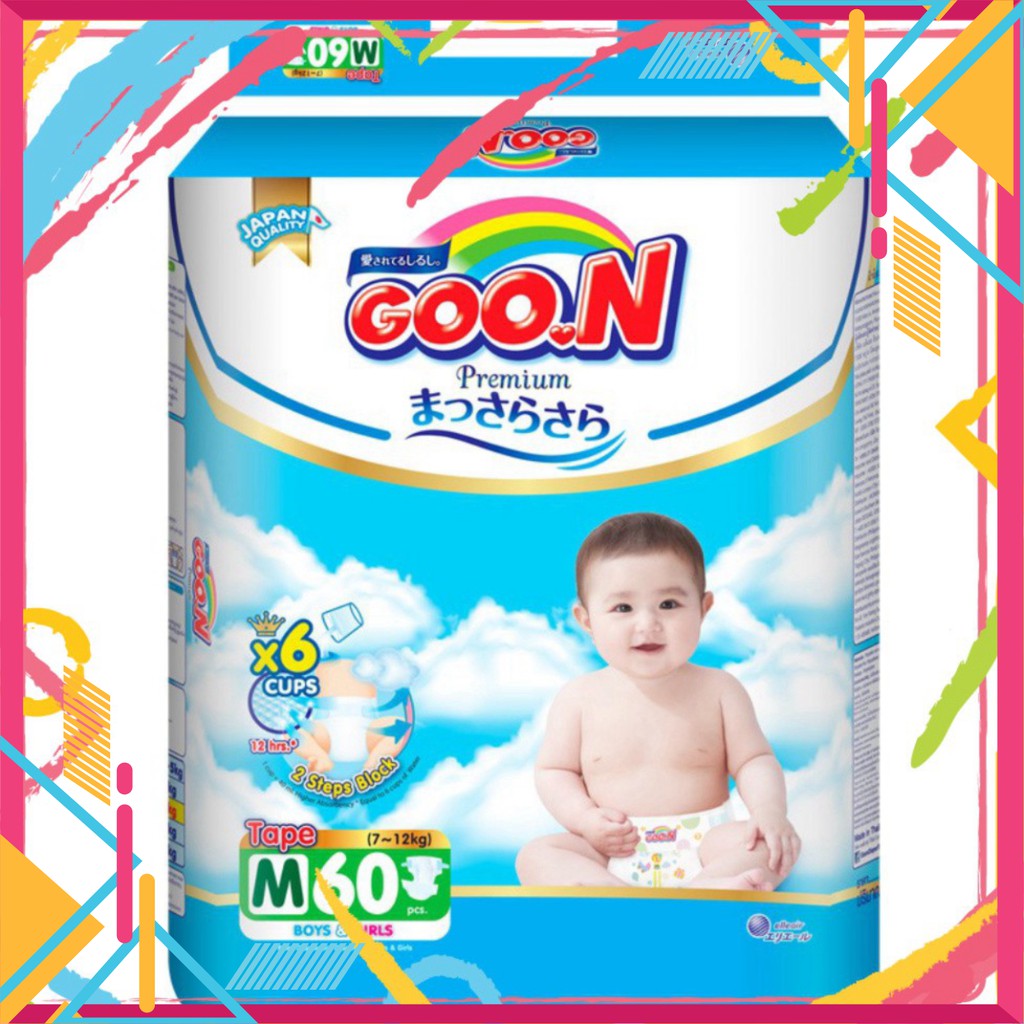 [giá tốt] Bỉm Goon Premium đại dán, quần M60/M56/L50/L46/XL46/XL42/XXL36/XXXL26