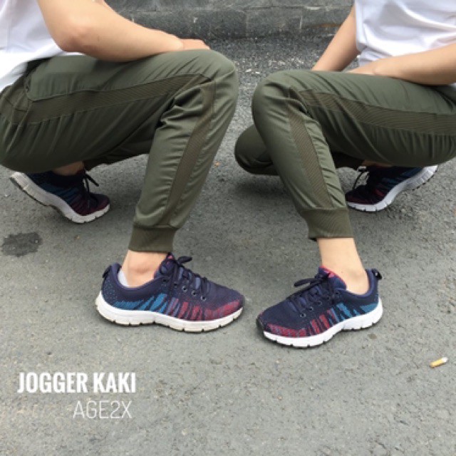 (Ảnh thật) Quần Jogger Kaki nữ AGE2X co giãn tốt, chất kaki cotton wash mềm xịn, siêu thấm, siêu bền bỉ, hàng vnxk | BigBuy360 - bigbuy360.vn