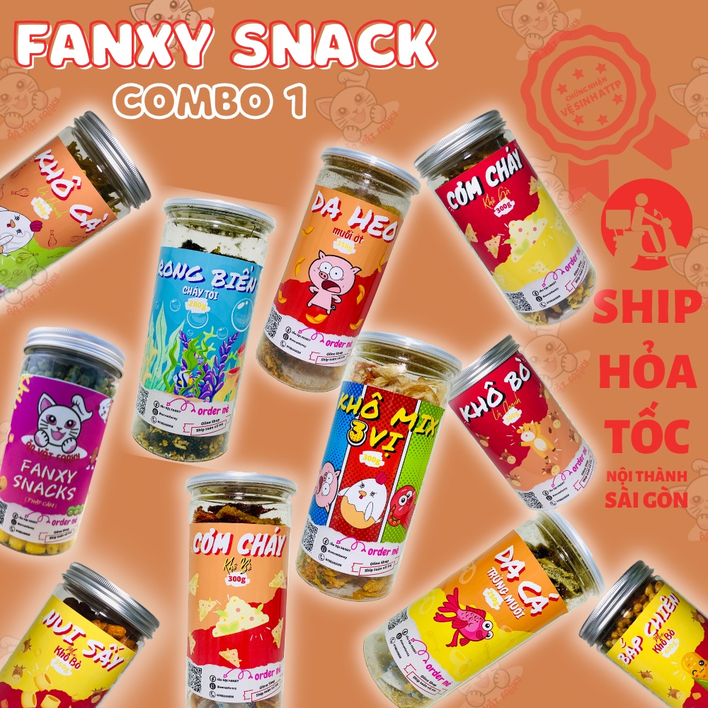 COMBO 1 Ăn Vặt 11 hủ , Tiết Kiệm 45K , đồ ăn vặt Sài Gòn vừa ngon vừa rẻ