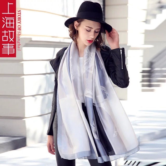 Khăn choàng lụa thanh lịch size 95x180cm