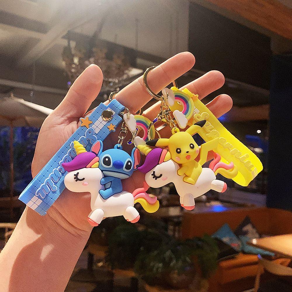 Móc Chìa Khóa Hình Chuột Mickey Minnie Bằng Hợp Kim Dễ Thương Giá Đỡ