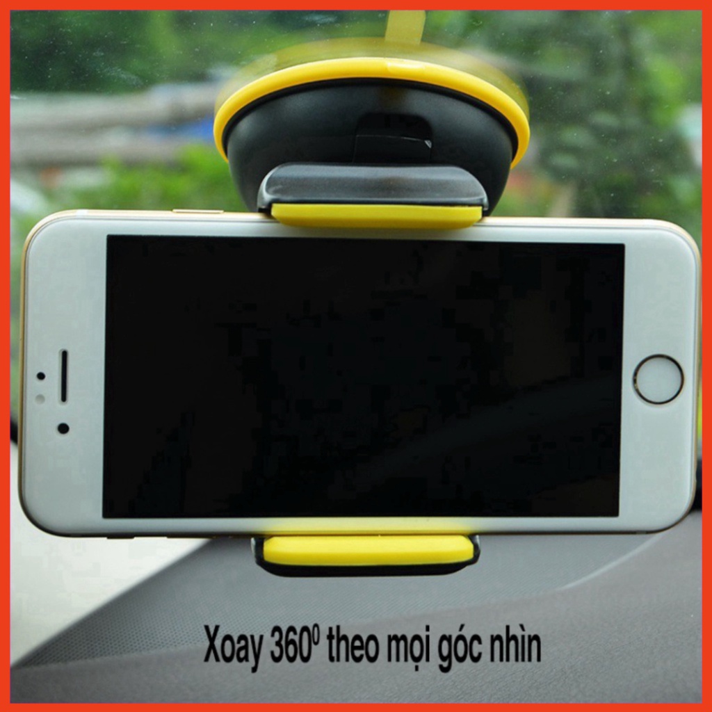 Giá Đỡ Điện Thoại Trên ô tô Hoco CA5. Kẹp Điện Thoại Trên Xe Hơi Xoay 360 Độ Đế Hít Chân Không Cực Kì Chắc Chắn