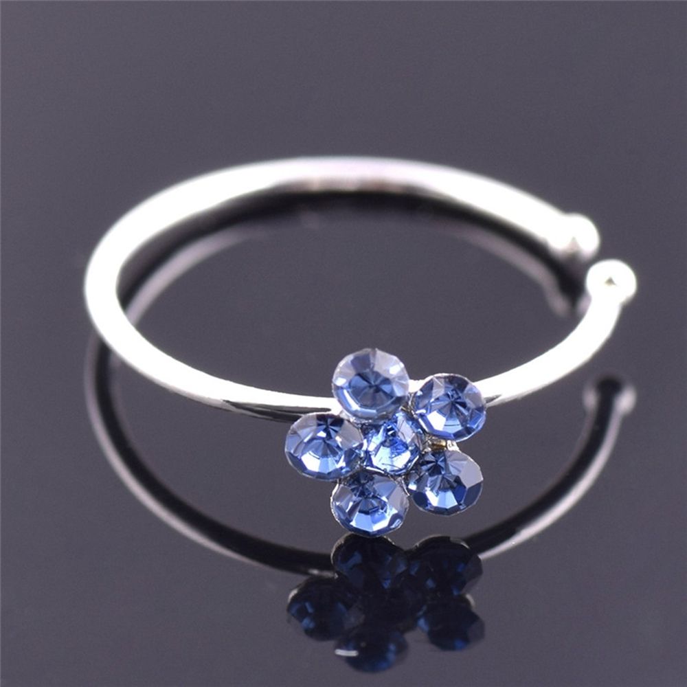 Khuyên mũi đính đá lấp lánh nhiều màu sắc thời trang cá tính