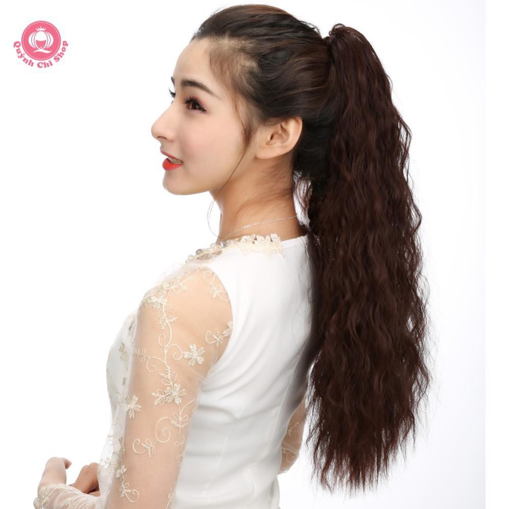 Tóc giả nữ ngoạm đuôi CAO CẤP . Tóc dập xù dài 60cm, cá tính, thời thượng. Mã N153