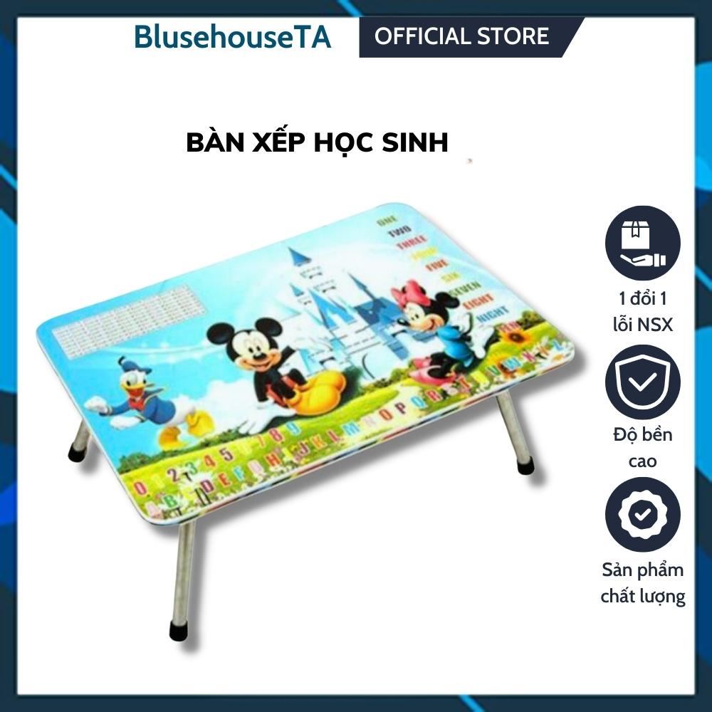 Bàn gấp gọn học sinh , Bàn làm việc , Bàn ăn thông minh tiện lợi , Bàn gỗ ép xếp gọn 4 chân