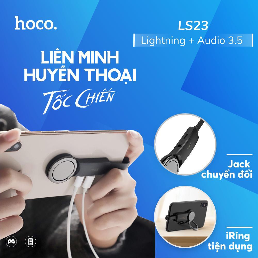 Bộ Jack Chuyển Đổi 2 Đầu Lightning và 3.5 mm - Cáp Chuyển Đổi Tai Nghe IPhone - Hỗ Trợ Chơi Game