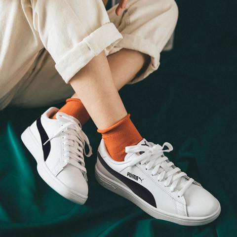 Giày Sneaker Puma Smash V2 FREESHIP Hàng Chính Hãng - Giày Thể Thao Nam Nữ Màu Trắng Đen Chuẩn Auth - Simple Sneaker