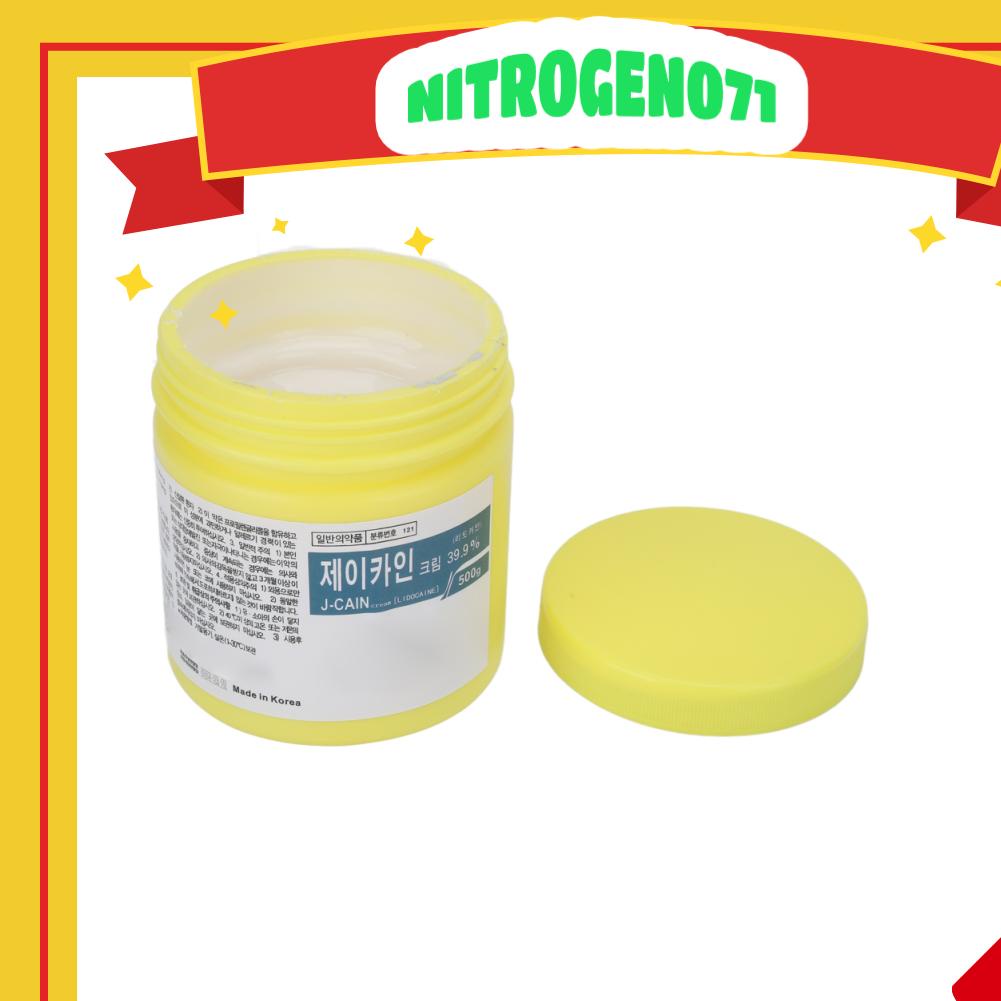 Nitrogen071 Pre Tattoo Soothing Cream 500g External Hair Removal Piercing Balm Blue 39.9%