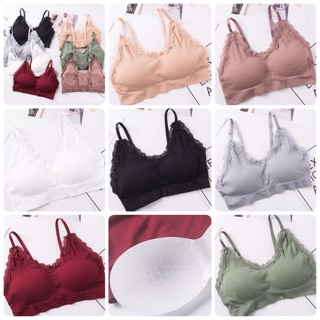 Áo lót bra thun gân cotton