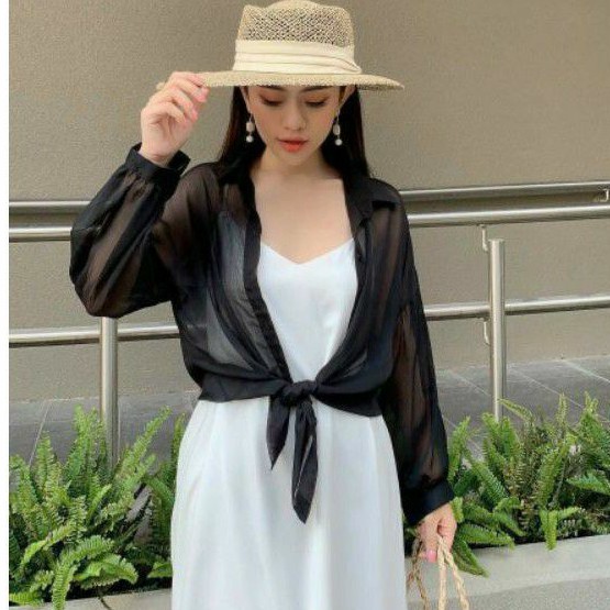 [Mã FAMAYWA giảm 10K đơn 50K] Áo sơ mi voan form rộng 70kg mặc thoải mái ạ | BigBuy360 - bigbuy360.vn