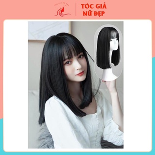 Tóc giả nữ đẹp 😛FREESHIP😛Tóc giả nguyên đầu cúp lỡ ngang vai, dl283