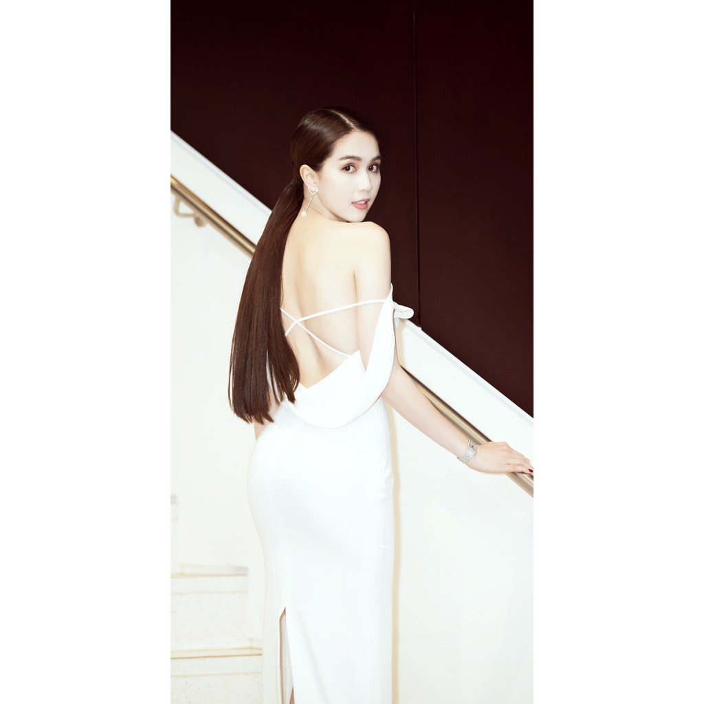 [Shop Đầm Đẹp - Hàng Y Hình] Đầm Dạ Hội Sang Trọng Thiết Kế Trễ Vai Hở Lưng Tôn Dáng | BigBuy360 - bigbuy360.vn