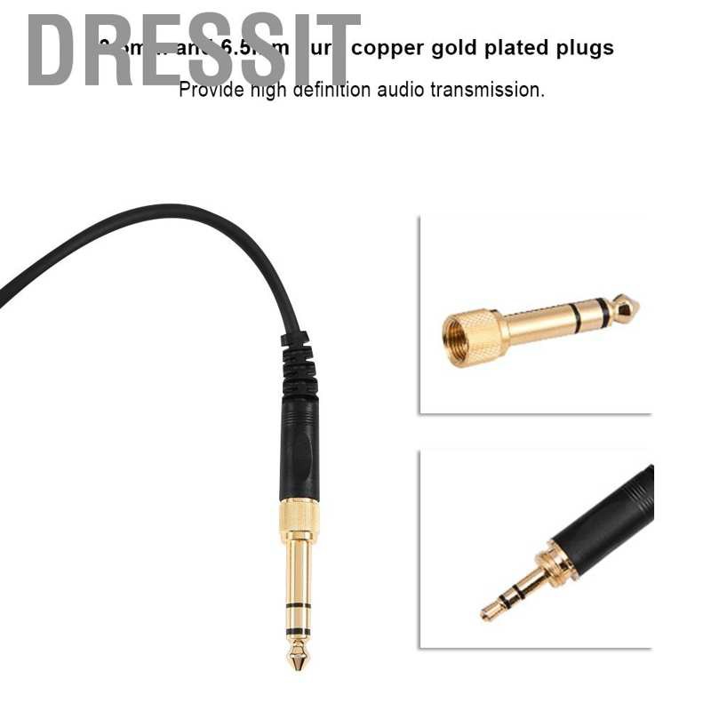 Dây Cáp Tai Nghe 3.5mm + 6.5mm Cho Tai Nghe Beyerdynamic Dt 770
