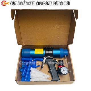 Máy bắn keo có tăng giảm tốc độ silicone dùng khí nén