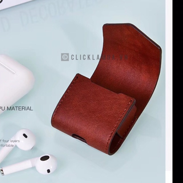 Ốp da bảo vệ Airpods hãng Coteetci