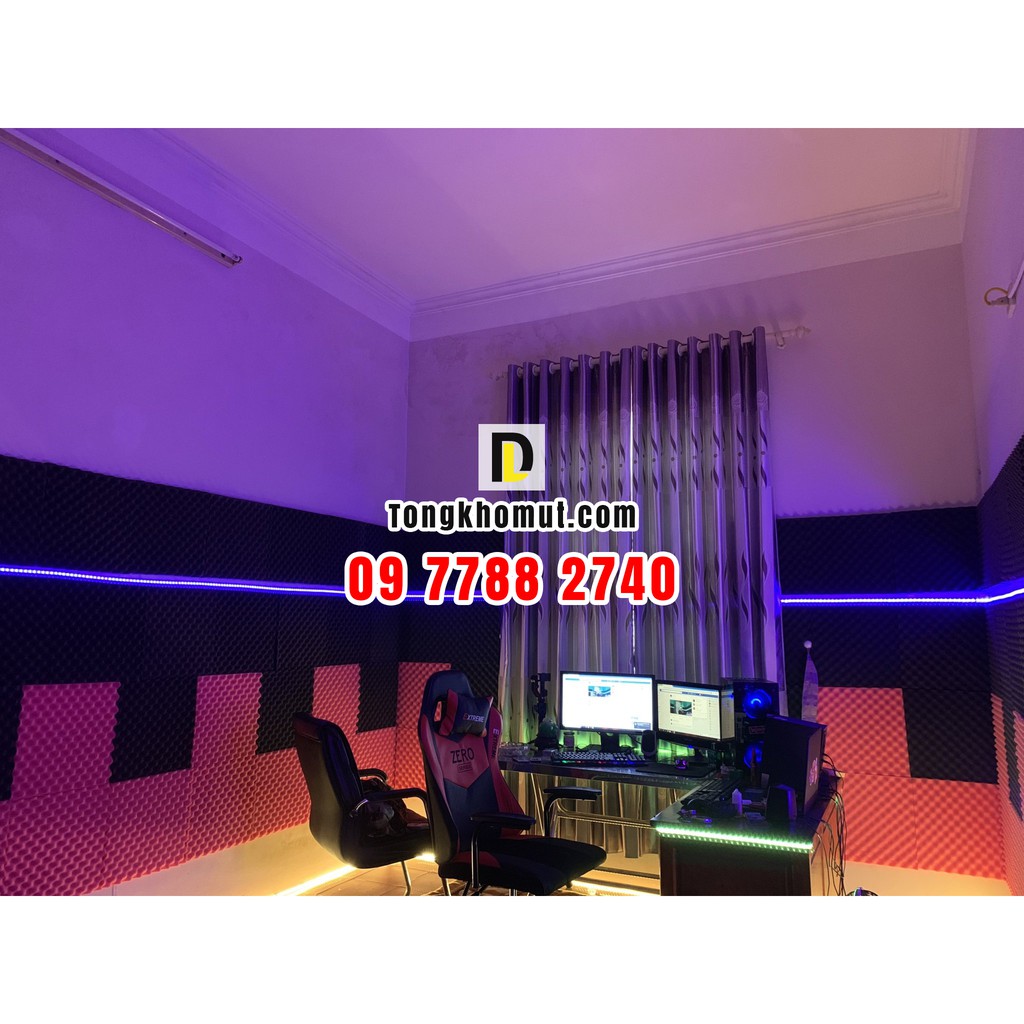 - diện tích 1 m2 mút trứng tiêu âm, cách âm dùng cho phòng thu, phòng karaoke - loại mút tỉ trọng cao