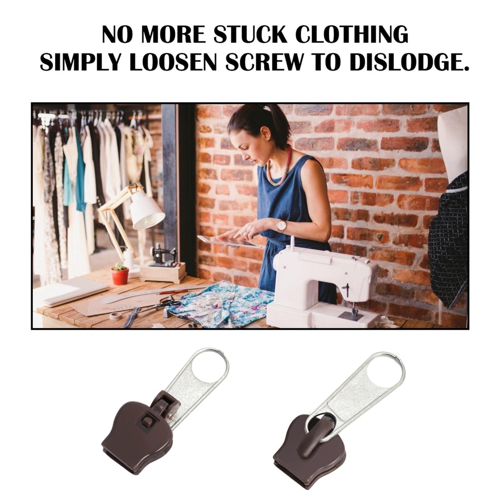 (toyman) Bộ 6 Món Dụng Cụ Sửa Chữa Dây Kéo Có Thể Tháo Rời Thay Thế Thông Dụng Cho Quần Jean