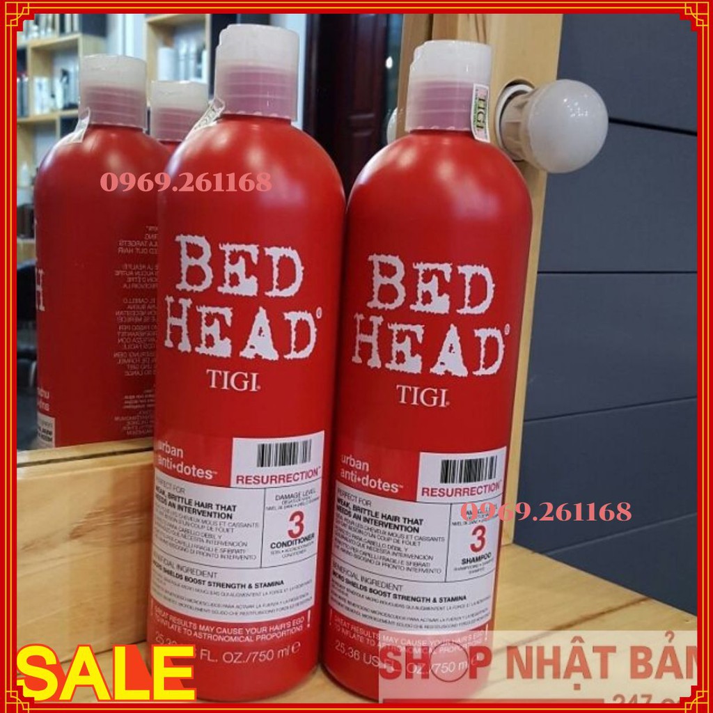 Cặp gội xả Tigi Bed Head 750ml hàng UK