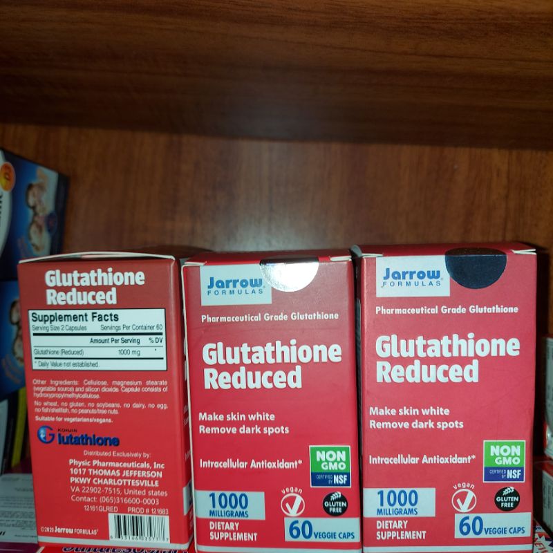 Viên uống trắng da GLUTATHION 1000mg ( USA, Hộp 60 viên) date 2024