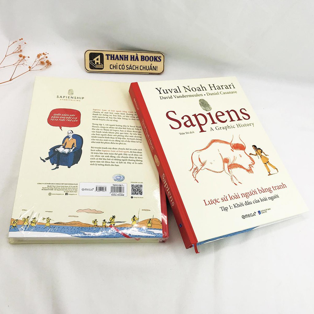 Sách - Sapiens - Lược Sử Loài Người Bằng Tranh (Bìa cứng) - Tập 1: Khởi Đầu Của Loài Người