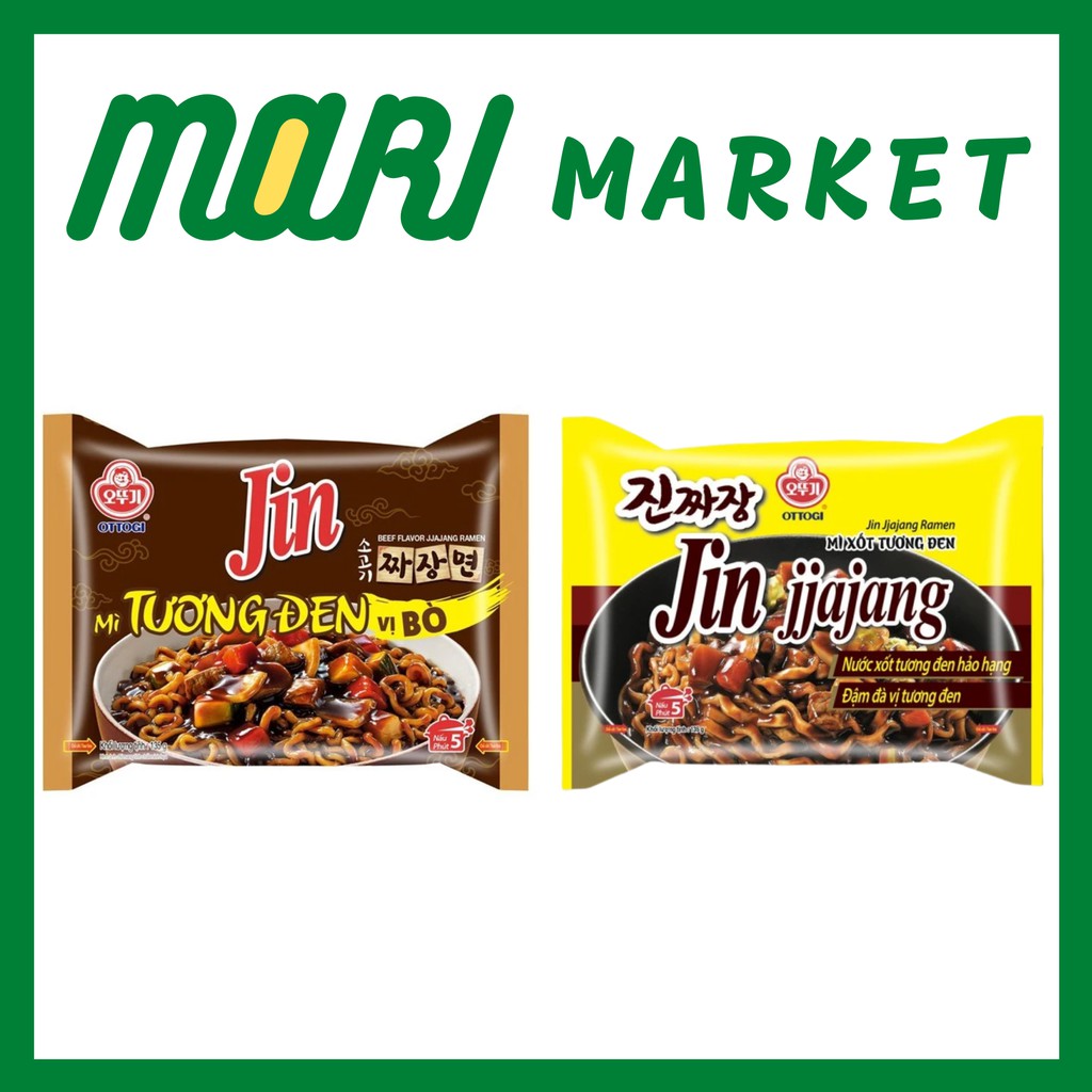 [Mã ICBBACK1219 hoàn 20K xu đơn 0Đ] Mì Jin tương đen Ottogi