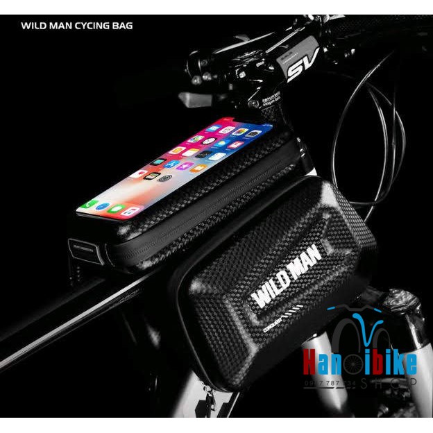 Túi để điện thoại trên khung xe đạp Wildman loại vắt 2 bên | BigBuy360 - bigbuy360.vn