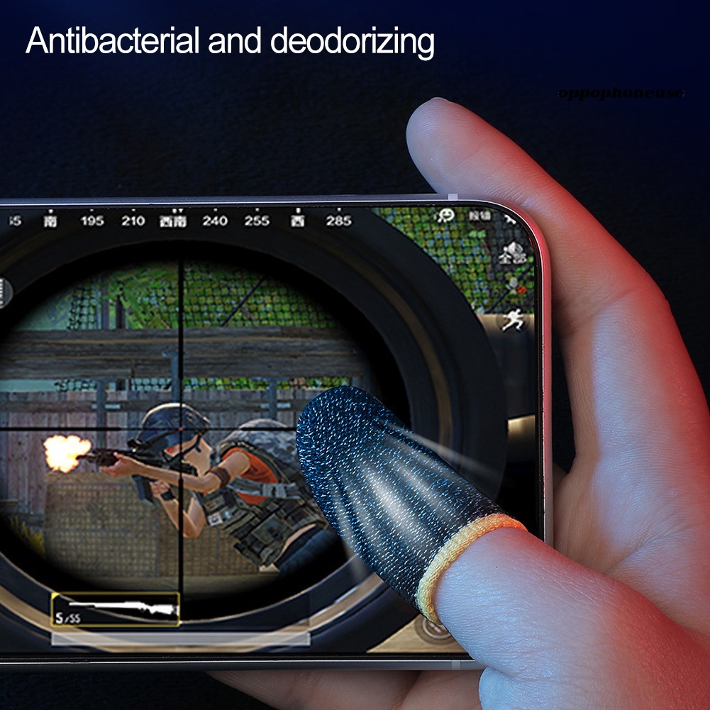 Set 2 Bọc Ngón Tay Chơi Game Điện Thoại Bằng Sợi Carbon Chống Mồ Hôi | BigBuy360 - bigbuy360.vn