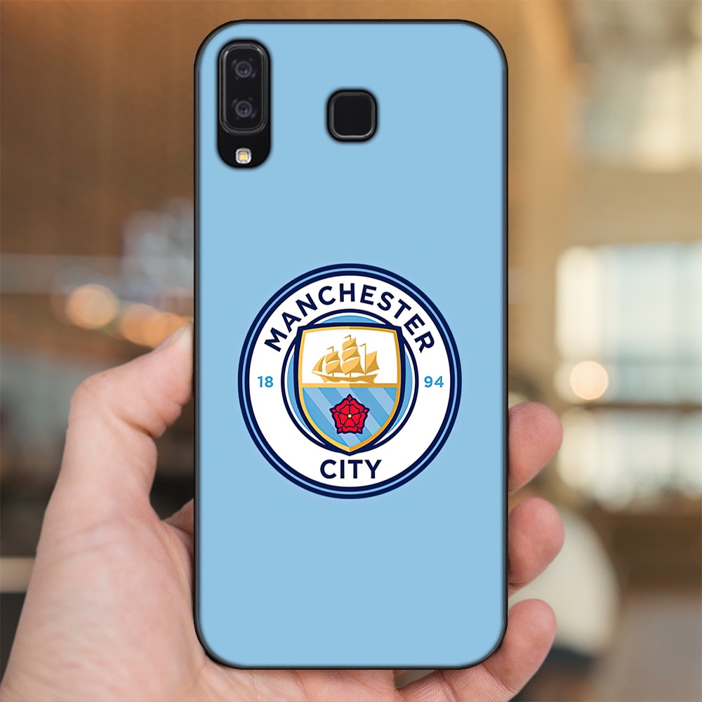 Ốp lưng Samsung A8 Star viền đen in hình Manchester City MC