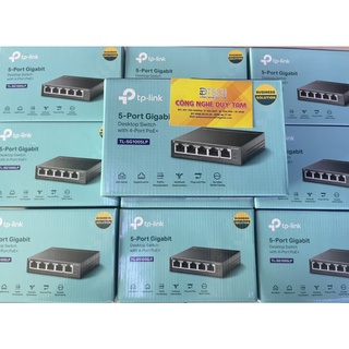 Tl-sg1005lp bộ chia mạng để bàn 5 cổng gigabit với 4 cổng poe+