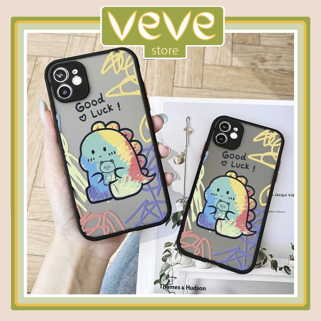 Ốp lưng iphone Khủng long nhỏ có viền bảo vệ cam 6/6s/6plus/6splus/7plus/8plus/x/xs/xs max/11/11promax/12/12pro/12promax