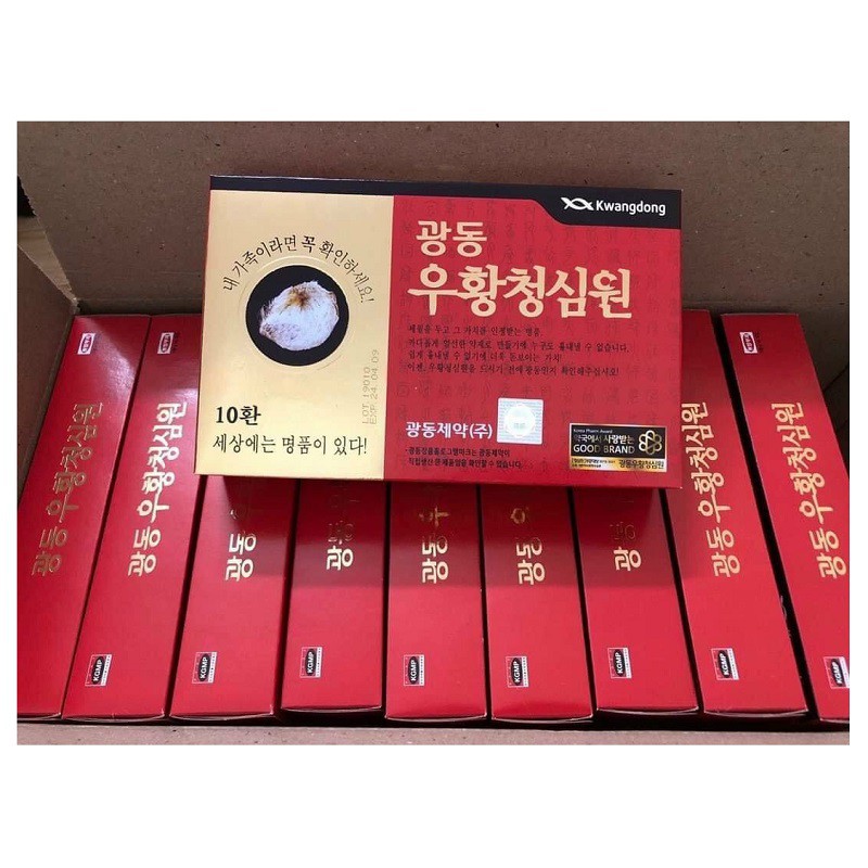 [ Hàng Chuẩn ] An Cung Ngưu Hoàng Hoàn Hàn Quốc, Hộp Tổ Kén 10 Viên * 3.75g, Phòng Ngừa Tai Biến, Đột Quỵ Hiệu Quả