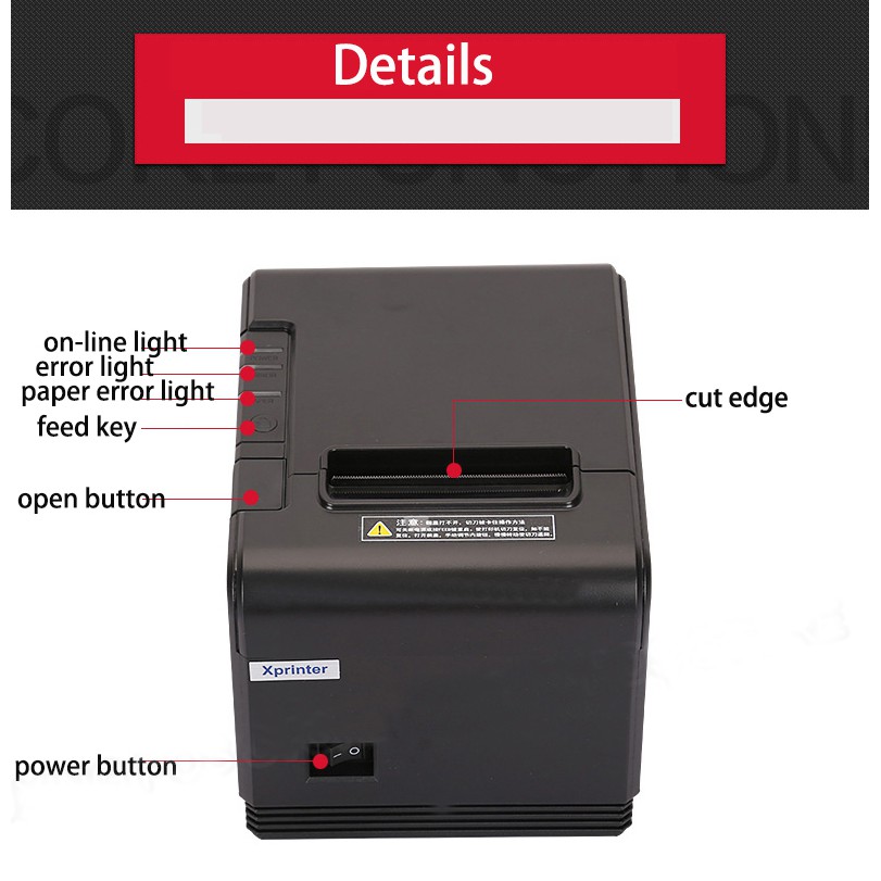 Máy In Hóa Đơn Bằng Nhiệt Xprinter XP-Q200 Tặng Kèm 01 Cuộn Giấy In