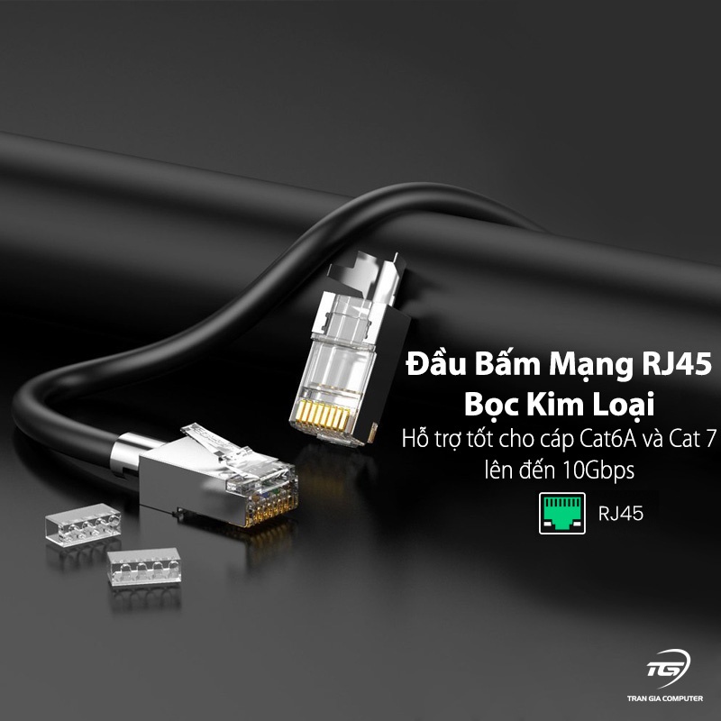 Hạt mạng RJ45 cho dây mạng Cat6/Cat7 túi 10 chiếc Ugreen 70316