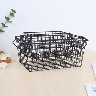 giỏ sắt có quai đựng đồ tiện dụng