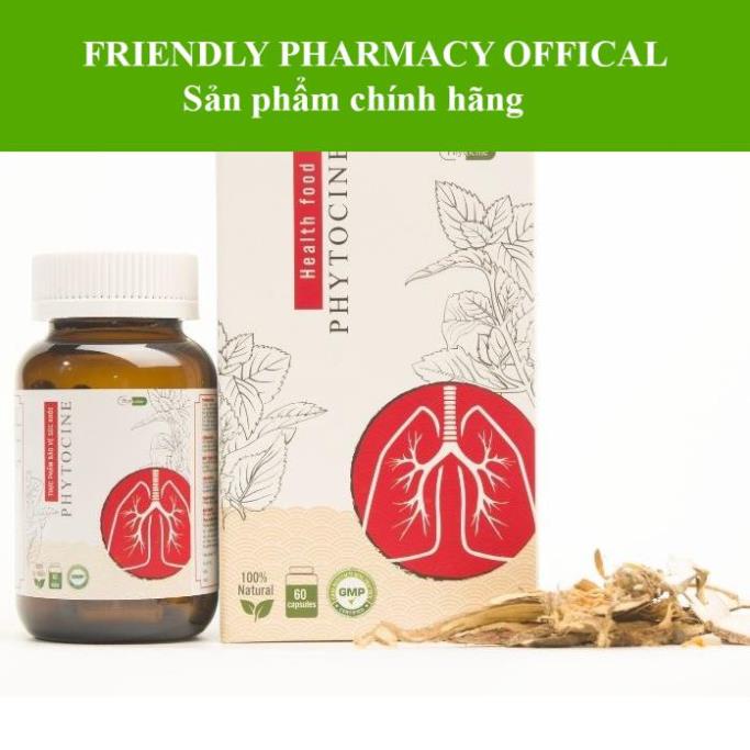 Phytocine – Cao Xuyên Tâm Liên 250mg - Hỗ trợ giảm các triệu chứng ho sốt, đau rát họng, viêm amidan, phổi (60 viên)