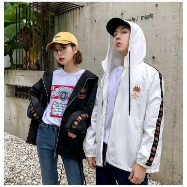 Áo khoác dù nam nữ có mũ, áo khoác dù họa tiết lưng Cờ Canada - | BigBuy360 - bigbuy360.vn