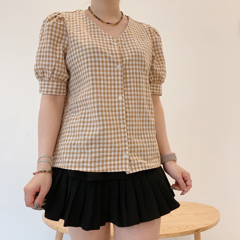 [Mã FAMAYWA giảm 10K đơn 50K] Sơ mi chốt live