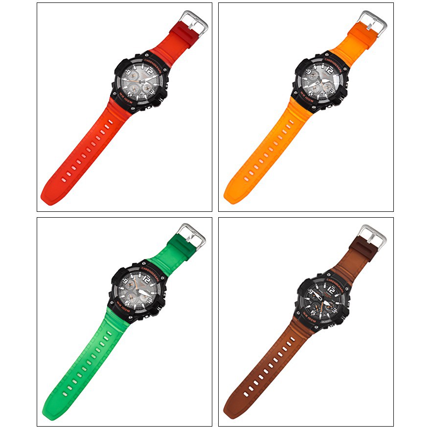 Dây đeo đồng hồ thay thế cho Casio Mcw-100H 16mm Mcw110H Hdd-S100 Wv-200 W-S220 Ae-2000 Ae-2100