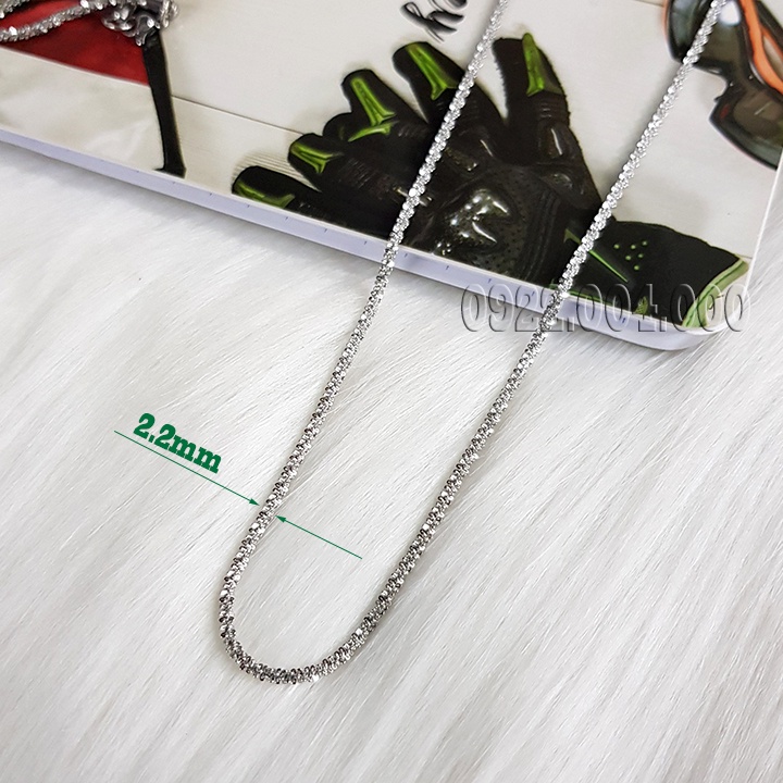 Dây chuyền bảng tròn xoán chíu sáng DZ1776.