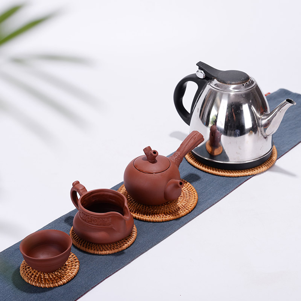 Đế lót ly bằng mây đan độc đáo